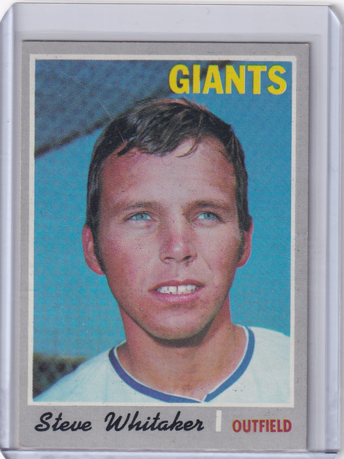 1970 Topps Baseball #496 Steve Whitaker - San Francisco Giants