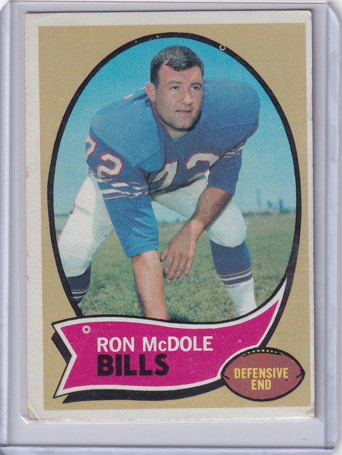 1970 Topps Football #63 Ron McDole - Buffalo Bills