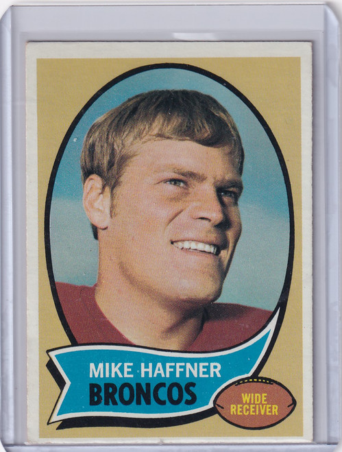 1970 Topps Football #14 Mike Haffner RC - Denver Broncos