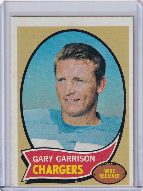 1970 Topps Football #23 Gary Garrison - San Diego Chargers