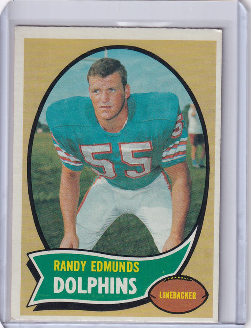 1970 Topps Football #34 Randy Edmunds RC - Randy Edmunds