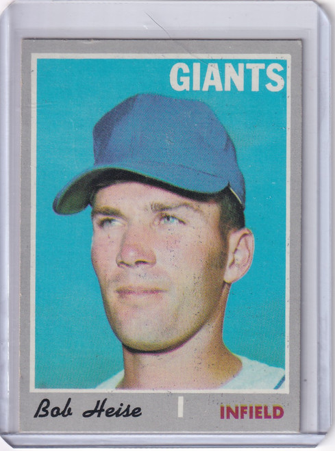1970 Topps Baseball #478 Bob Heise - San Francisco Giants RC