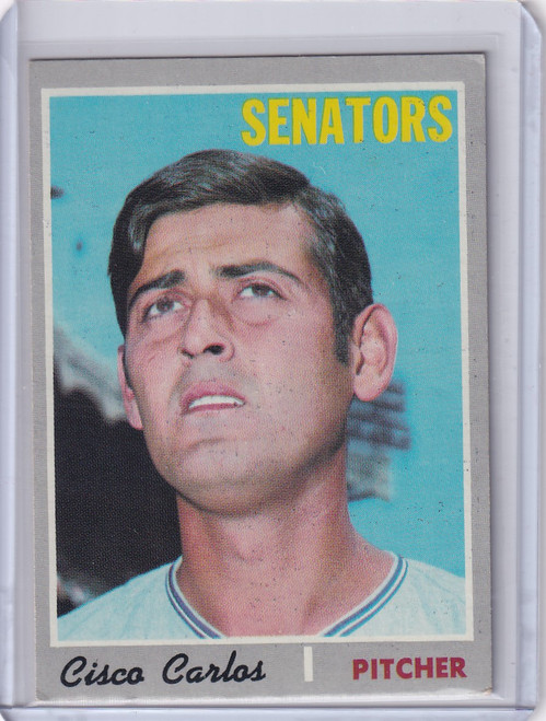1970 Topps Baseball #487 Cisco Carlos - Washington Senators