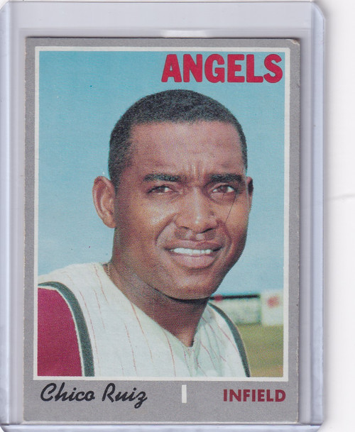 1970 Topps Baseball #606 Chico Ruiz - California Angels