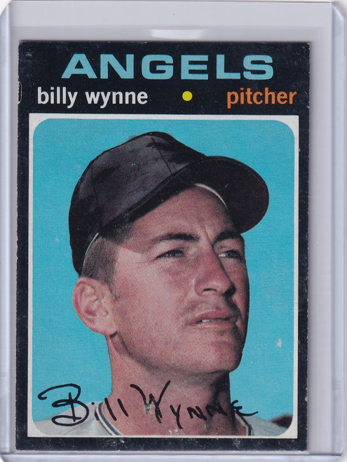 1971 Topps Baseball #718 Billy Wynne - California Angels