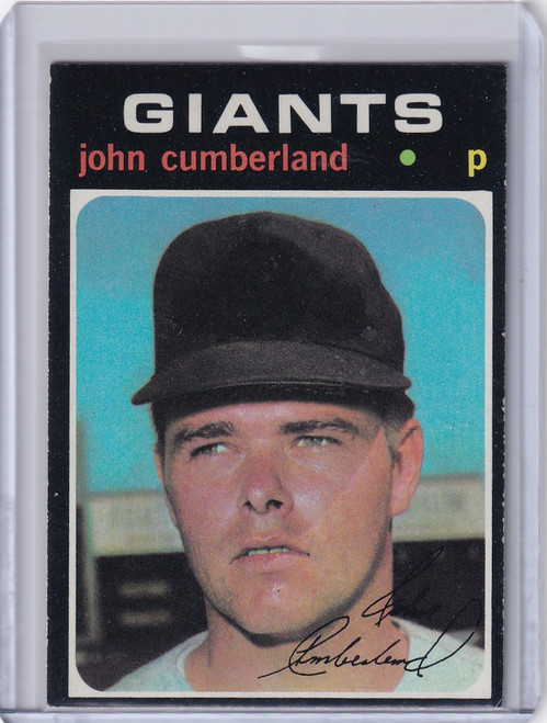 1971 Topps Baseball #108 John Cumberland - San Francisco Giants