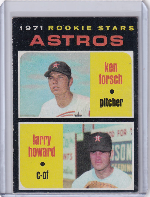 1971 Topps Baseball #102 Astros Rookies - Ken Forsch / Larry Howard RC
