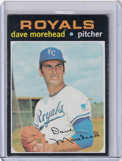 1971 Topps Baseball #221 Dave Morehead - Kansas City Royals