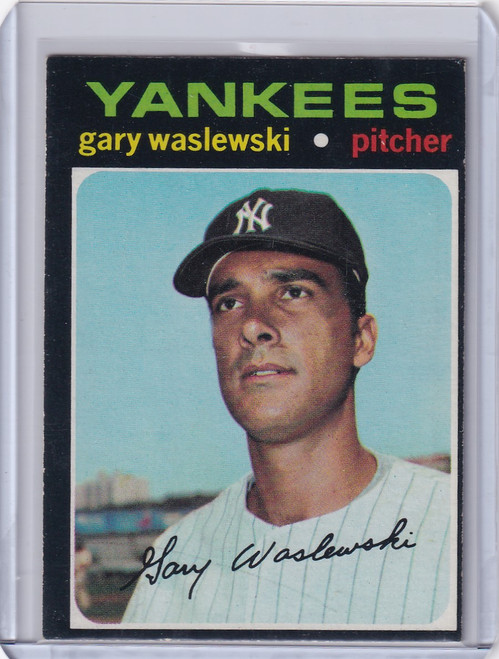 1971 Topps Baseball #277 Gary Waslewski - New York Yankees