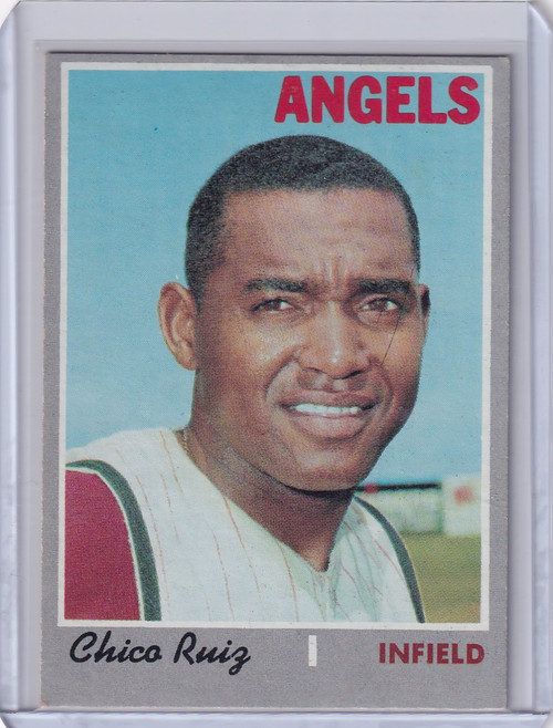 1970 Topps Baseball #606 Chico Ruiz - California Angels