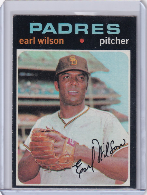 1971 Topps Baseball #301 Earl Wilson - San Diego Padres