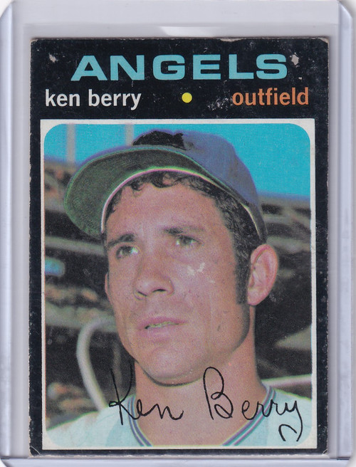 1971 Topps Baseball #466 Ken Berry - California Angels
