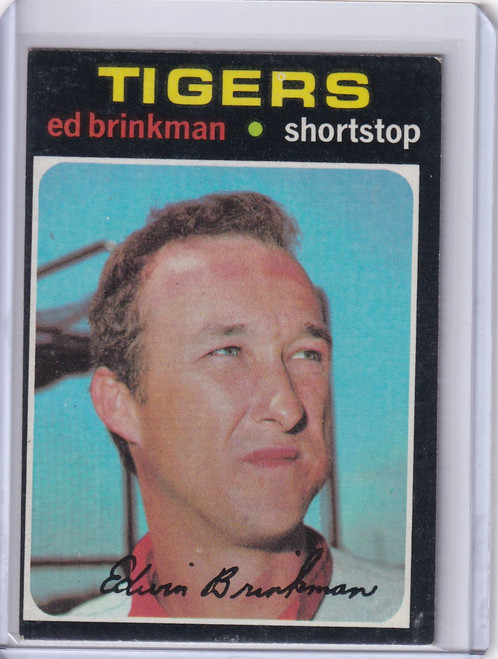 1971 Topps Baseball #389 Ed Brinkman - Detroit Tigers