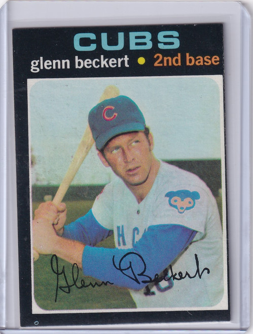1971 Topps Baseball #390 Glenn Beckert - Chicago Cubs