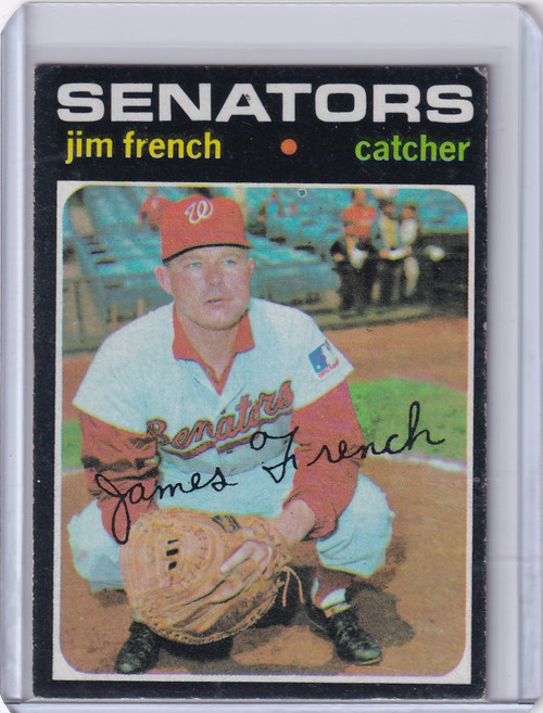 1971 Topps Baseball #399 Jim French - Washington Senators