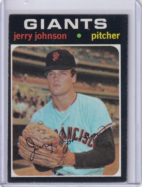 1971 Topps Baseball #412 Jerry Johnson - San Francisco Giants