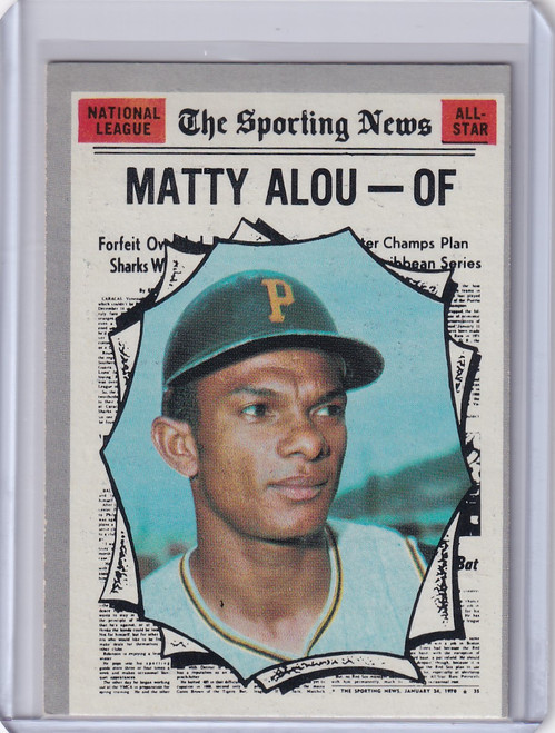 1970 Topps Baseball #460 Matty Alou - Pittsburgh Pirates AS