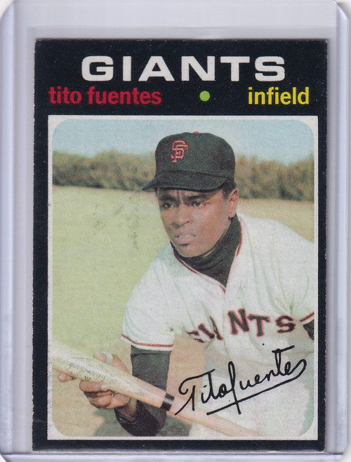 1971 Topps Baseball #378 Tito Fuentes - San Francisco Giants