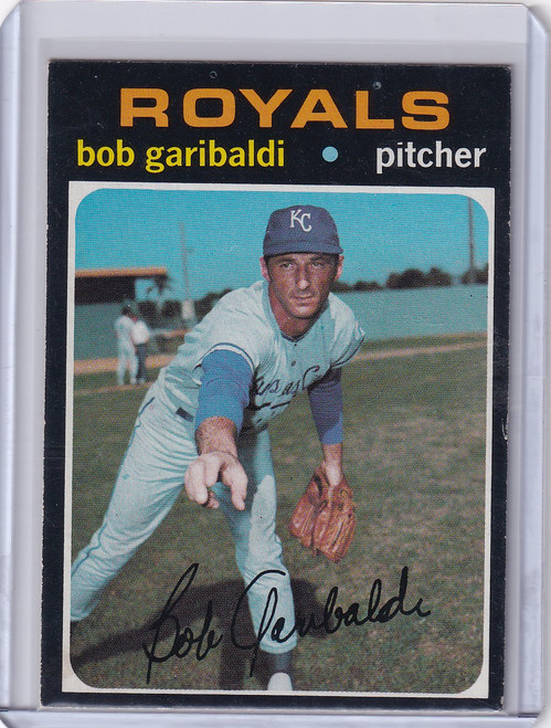 1971 Topps Baseball #701 Bob Garibaldi - Kansas City Royals