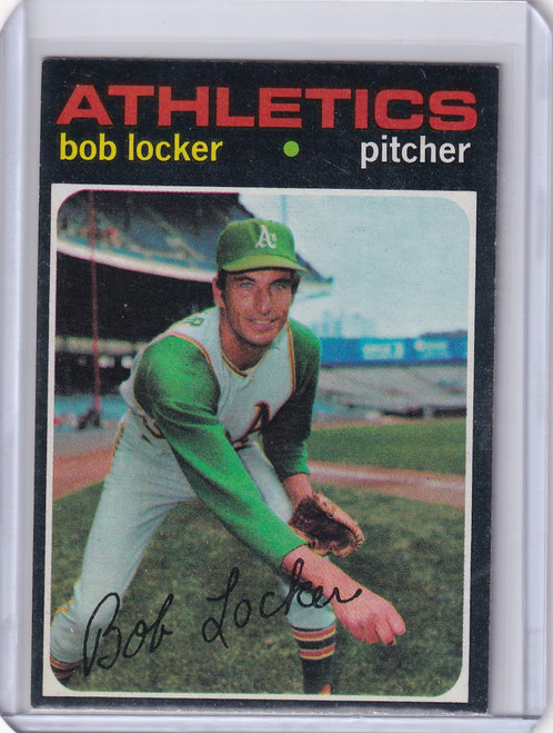 1971 Topps Baseball #356 Bob Locker - Oakland Athletics