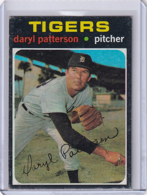 1971 Topps Baseball #481 Daryl Patterson - Detroit Tigers