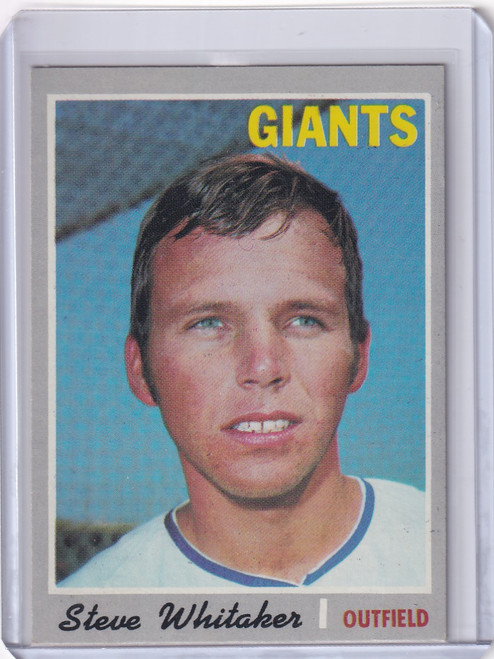 1970 Topps Baseball #496 Steve Whitaker - San Francisco Giants