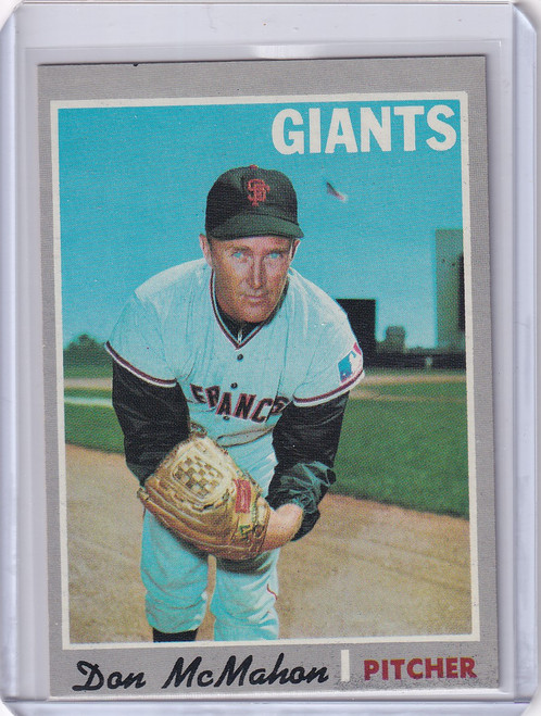 1970 Topps Baseball #519 Don McMahon - San Francisco Giants