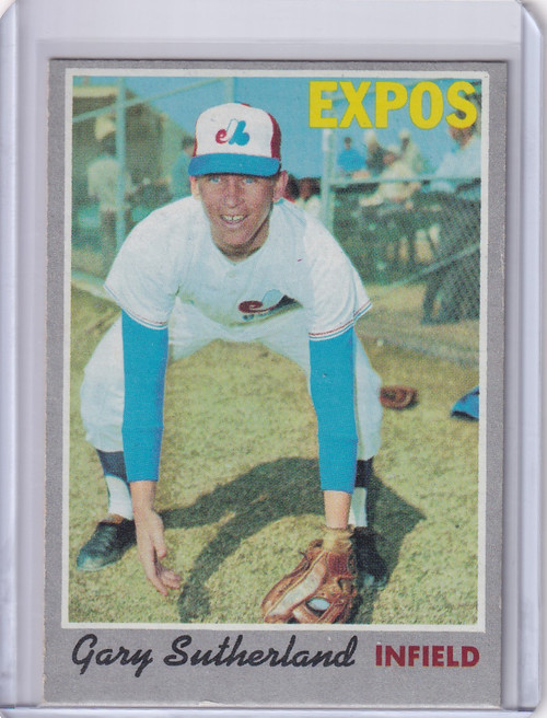 1970 Topps Baseball #632 Gary Sutherland - Montreal Expos