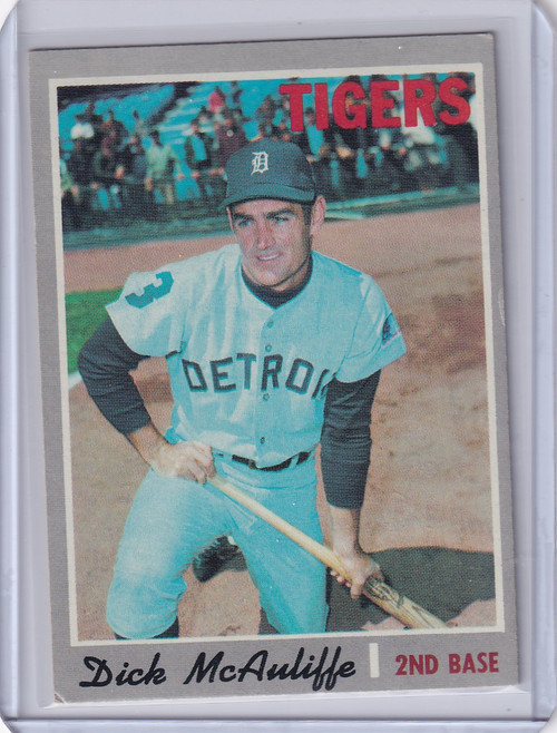 1970 Topps Baseball #475 Dick McAuliffe - Detroit Tigers