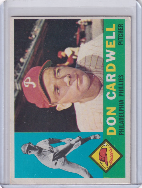 1960 Topps #384 Don Cardwell - Philadelphia Phillies