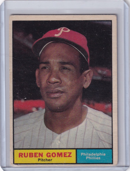 1961 Topps #377 Ruben Gomez - Philadelphia Phillies