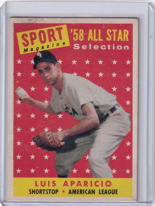 1958 Topps #483 Luis Aparicio - Chicago White Sox AS