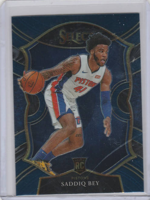 2020-21 Panini Select Blue #79 Saddiq Bey Detroit Pistons