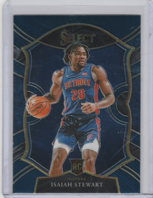 2020-21 Panini Select Blue #76 Isaiah Stewart Detroit Pistons