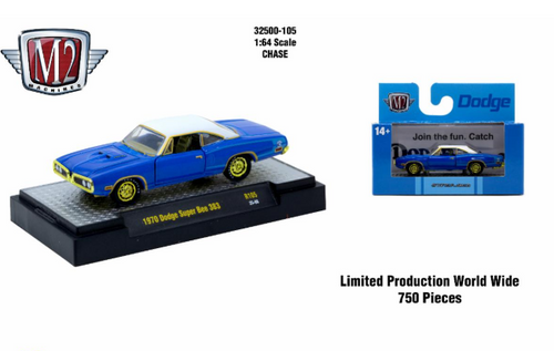 M2 Machines AutoThentics Rel 105 1:64 1970 Dodge Super Bee CHASE