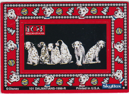 1996 SKYBOX 101 DALMATIANS MAGNET #3 RED- DISNEY