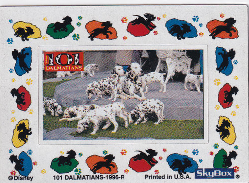 1996 SKYBOX 101 DALMATIANS MAGNET WHITE #1- DISNEY