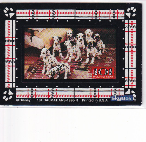 1996 SKYBOX 101 DALMATIANS MAGNET #2 BLACK- DISNEY