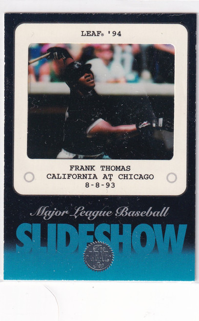 1994 DONRUSS #1 FRANK THOMAS SLIDESHOW- CHICAGO WHITE SOX