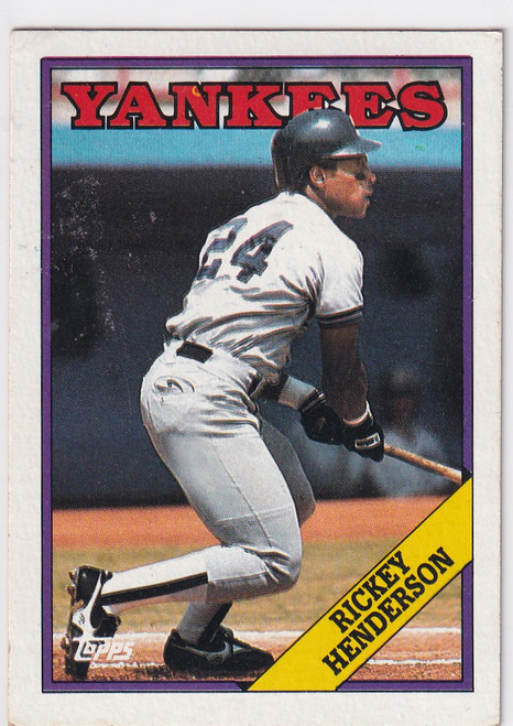 1988 TOPPS #60 RICKEY HENDERSON- NEW YORK YANKEES
