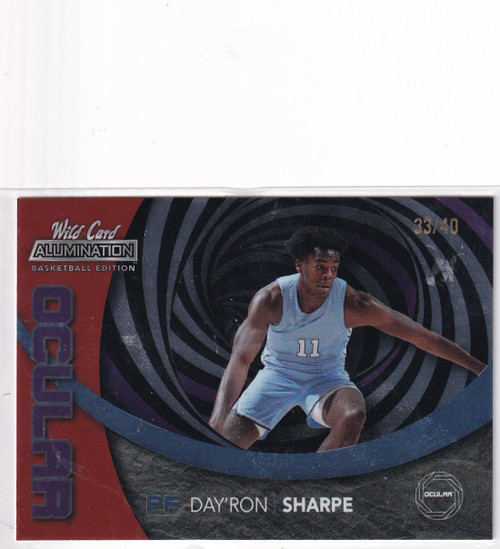 2022 WILD CARD #AOC-4 DAYRON SHARPE OCULAR 33/40- BROOKLYN NETS