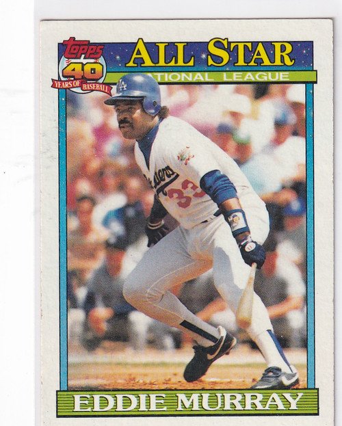 1991 TOPPS #397 EDDIE MURRAY ALL STAR- LOS ANGELES DODGERS