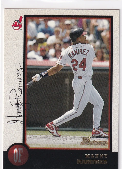 1998 TOPPS BOWMAN #284 MANNY RAMIREZ- ATLANTA BRAVES