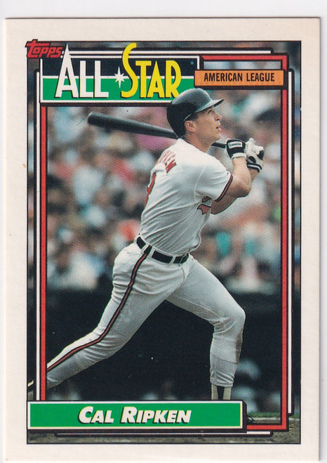 1992 TOPPS #400 CAL RIPKEN ALL STAR- BALTIMORE ORIOLES
