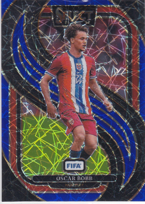 2024-25 Panini FIFA Select #184 Oscar Bobb Blue Lazer Prizm Norway