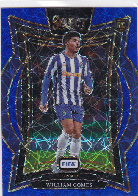 2024-25 Panini FIFA Select # 49 William Gomes RC Blue Lazer Prizm