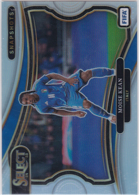 2024-25 Panini FIFA Select #25 Moise Kean Snapshots Prizm Italy