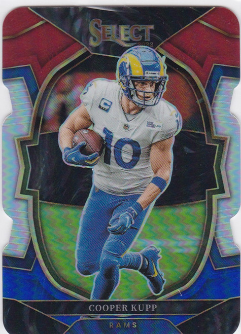 2022 Panini Select #8 Cooper Kupp Red White Blue Die Cut Los Angeles Rams