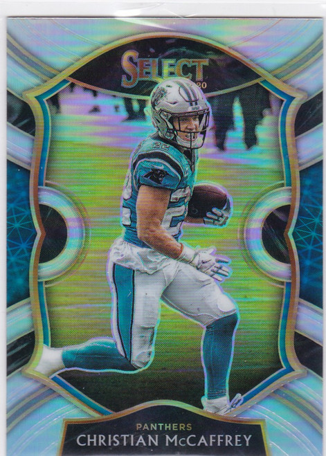 2021 Panini Select #7 Christian McCaffrey Silver Prizm Detroit Lions