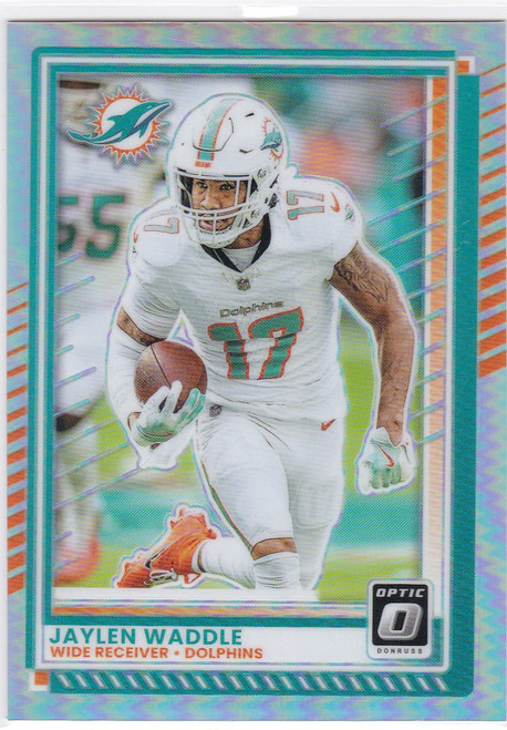 2025 Panini Donruss Optic #160 Jaylen Waddle Holo Prizm Dolphins